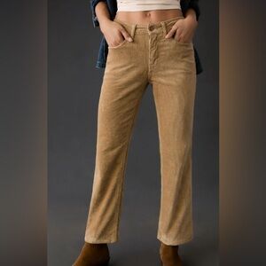 Pilcro Tan Corduroy Trousers size 26 EUC